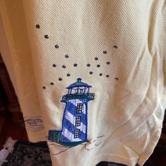 "Karen Scott Sport" Lace Up Tunic Top - Picture 4 of 6